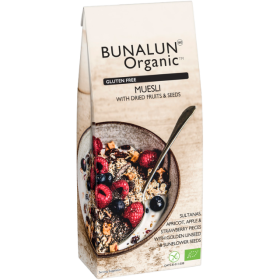 Organic Gluten Free Muesli with Dried Fruits & Seeds